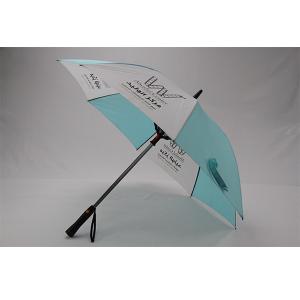 Quality Pongee Fabric 8mm Metal Shafts Straight Umbrella With Fan wholesale