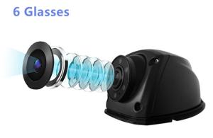 Quality Weatherproof Rear View Mirror Dash Cam , 120 Degrees 2 Way Dash Cam DC 12V wholesale