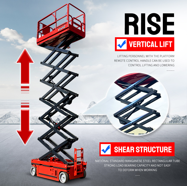 48V/4.0kw Lifting Oil Pump Motor Power Aerial Working Platform for Easy Maneuvering