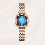 Stainless Steel Quartz Women'S Bracelet Watches Waterproof Square Quartz Watch