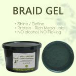 High Shine Braid Gel 64oz Vegan Gel with No Flakes and Extra Hold from Direct