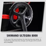 R8000 22S 50cm Road Bike , 22 Speed Savadeck Phantom3 0 160kg Load Capacity
