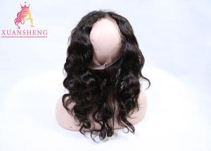 Quality Virgin Human Hair 360 Lace Frontal Closure Body Wave Free Part 10 Inch Length wholesale