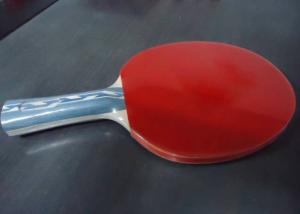 Quality 6mm Linden Plywood Table Tennis Rackets 1.8mm Sponge With Clear Reverse Rubber wholesale