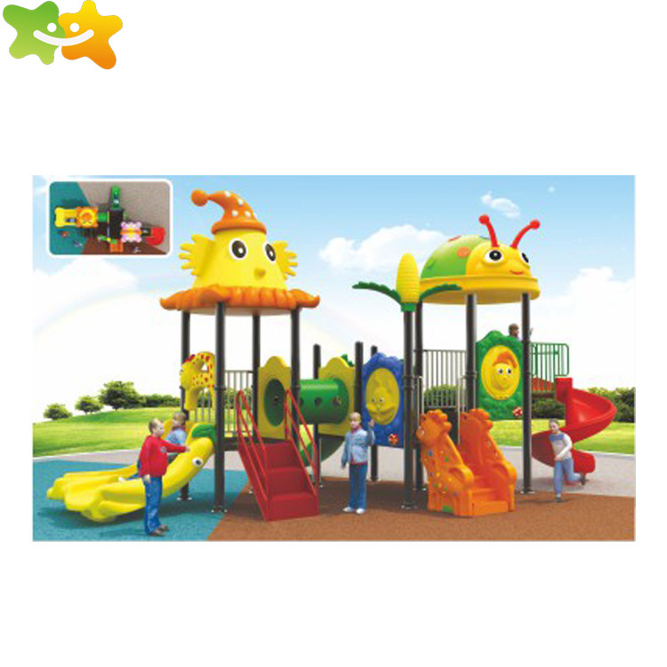 Durable Plastic Playhouse With Slide / Plastic Playsets For Outside Backyard