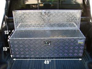 Quality factory direct sales diamond plate truck aluminum tool box wholesale