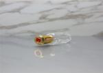 Round 3ml 6ml Empty Glass Roller Bottles / Glass Roll On Bottle Cosmetic