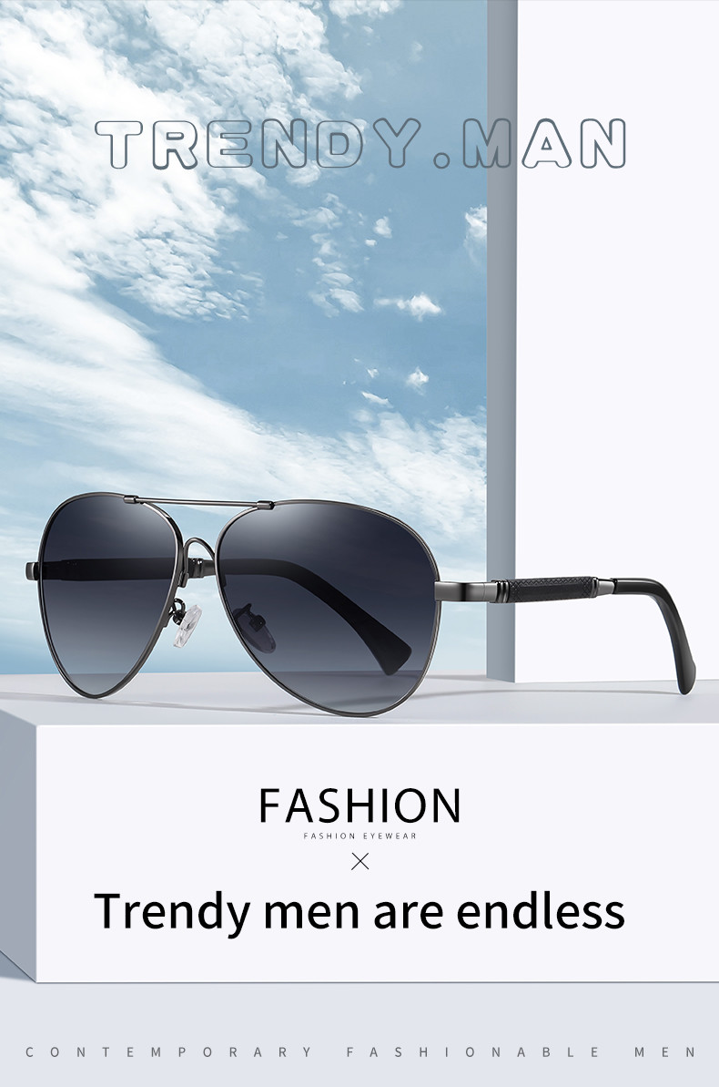 Men Women Metal Aviator Sunglasses Super Elastic Memory Metal