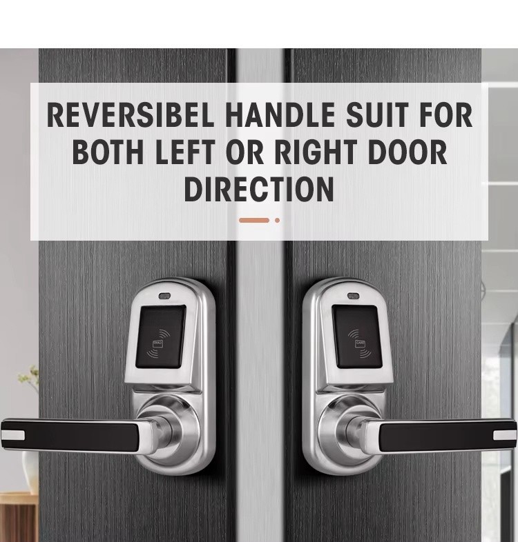 Tuya Fingerprint Password Lock Single Latch Key Card Locks For Hotels