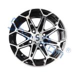 Golf Cart 12''/14'' Machined/ Glossy Black Aluminum Wheels Rims for Club Car,