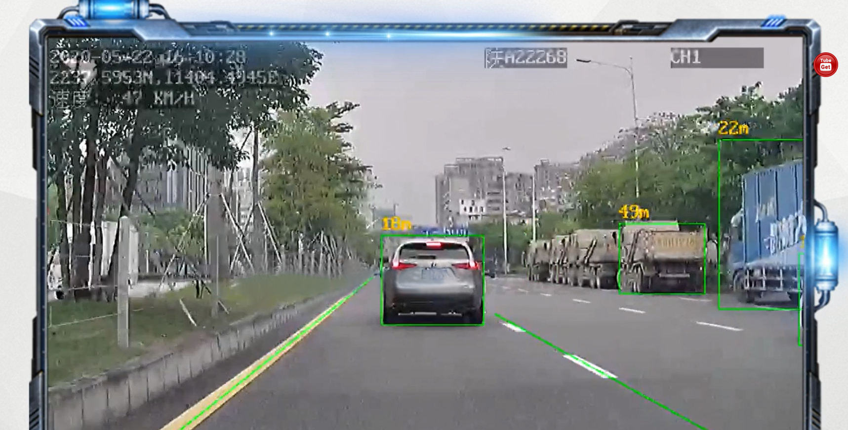 4G GPS dash 4CH Free Platform ADAS DMS car dvr with sim card