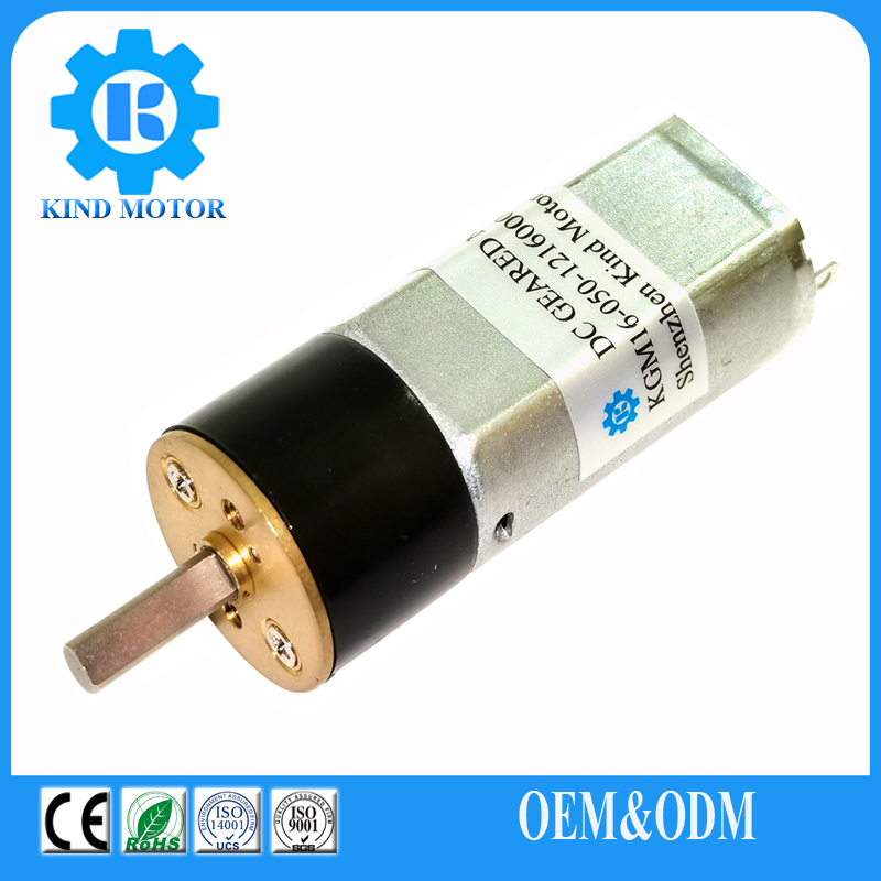 China Supplier high torque mini 6v 9v 12v 24v carbon brush 20mm 22mm dc planetary gear box reduction motor with encoder