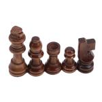 Children 70mm Vintage Wooden Chess Board Checker Set Entertainment Games