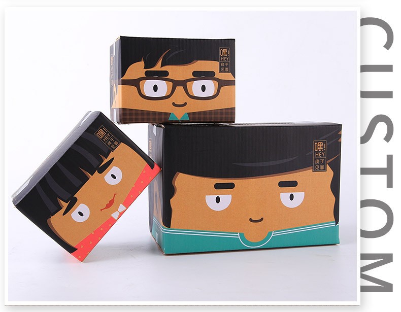 Recycled Materials Custom Corrugated Boxes Preferred Material With Strong Tensile Force