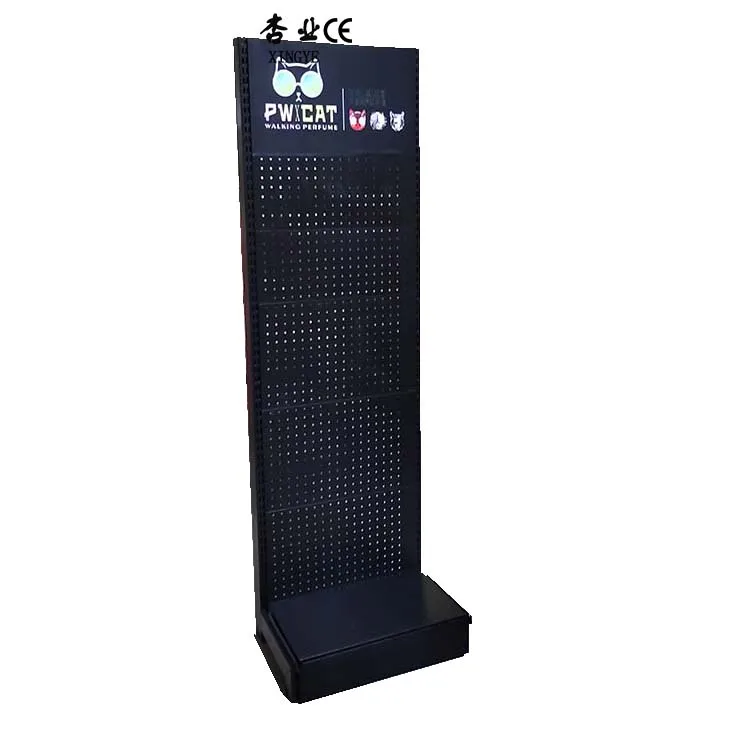 Factory Custom Size Color Logo Single Sided Black Display Rack Display Shelf Exhibitionstall Shelves