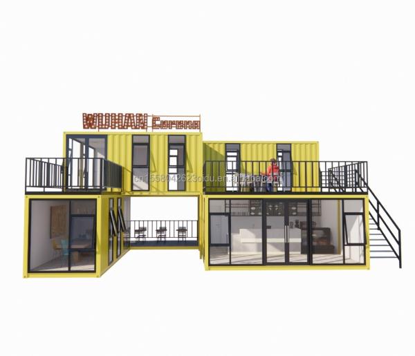 50/75/100mm Wave Sandwich Panel Container for Custom Hotel Made Bar Cafe