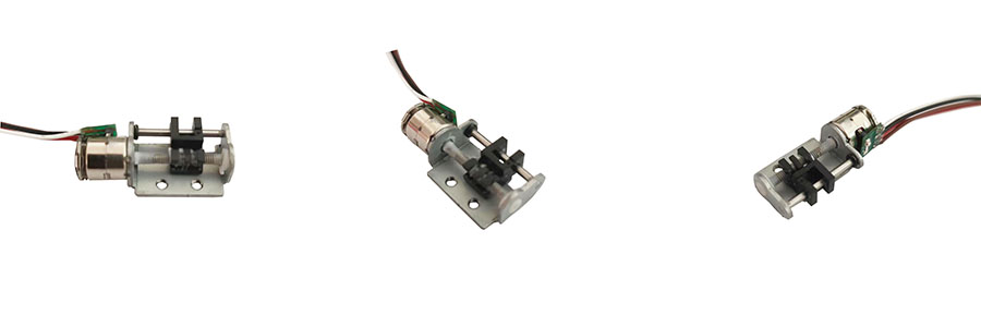 2 Phase 8mm Diameter 18 Degree Step Angle Micro Slider Linear Stepper Motor With Bracket