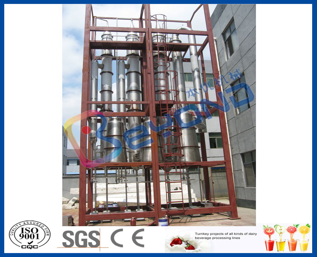 Falling Film Evaporation Multi Stage Evaporator / Triple Effect Evaporator System