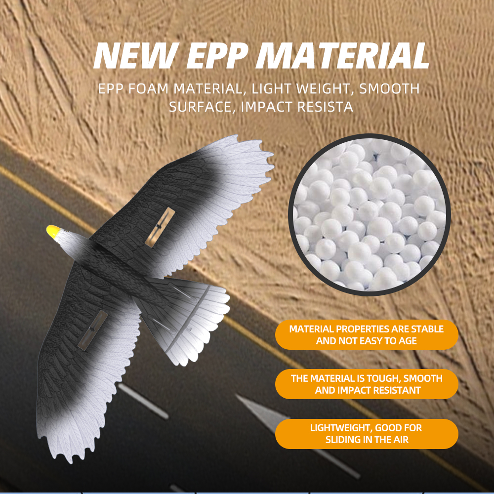 2024 2-way Eagle Glider Model Rtf With Light and Self-balancing 3 Changell Glider Controlled Aircraft Scale 56*29.5*8 CM