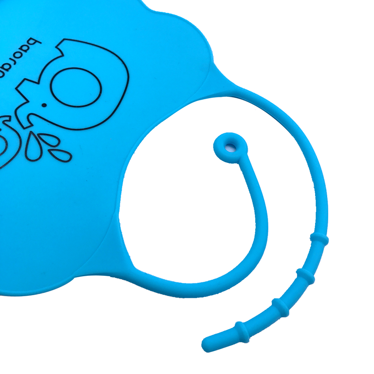 Wholesale Customized Fancy Cartoon Printing Soft Waterproof Silicone Baby Bib Useful Reusable Baby Eating Tool
