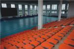 HDPE Chair Indoor Bleacher Seating / Telescopic Seating Systems 260mm Step