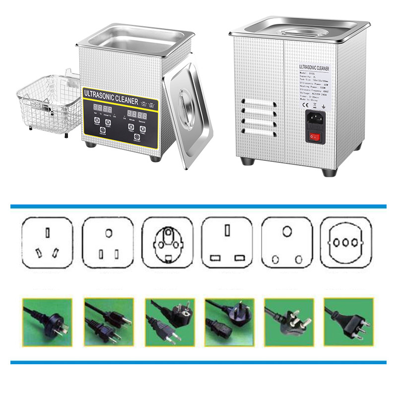 Digital Dental Ultrasonic Cleaner , 2Liters 60Watt Jewelry Ultrasonic Cleaning Machine