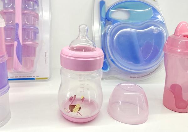 Food Grade Silicone Nipple Wide Neck Baby Feeding Bottle BPA Free PP Plastic