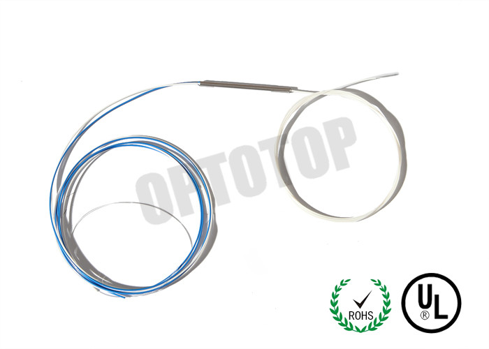 50 / 50 Fiber Optic Cable Splitter 1 x 2 Configuration With 1 m Length