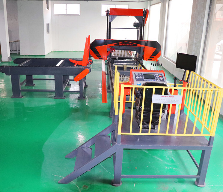 15KW 30KW Wood Portable Sawmill Mobile Wood Milling Machine With Cant Hook