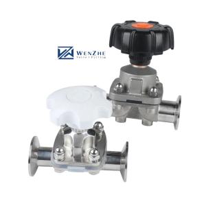 Quality Silver Clamp Diaphragm Valve For General Industry Sanitary Grade wholesale