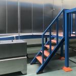 CE Metal Electrostatic Powder Coating Line Large Capacity Gas Heating