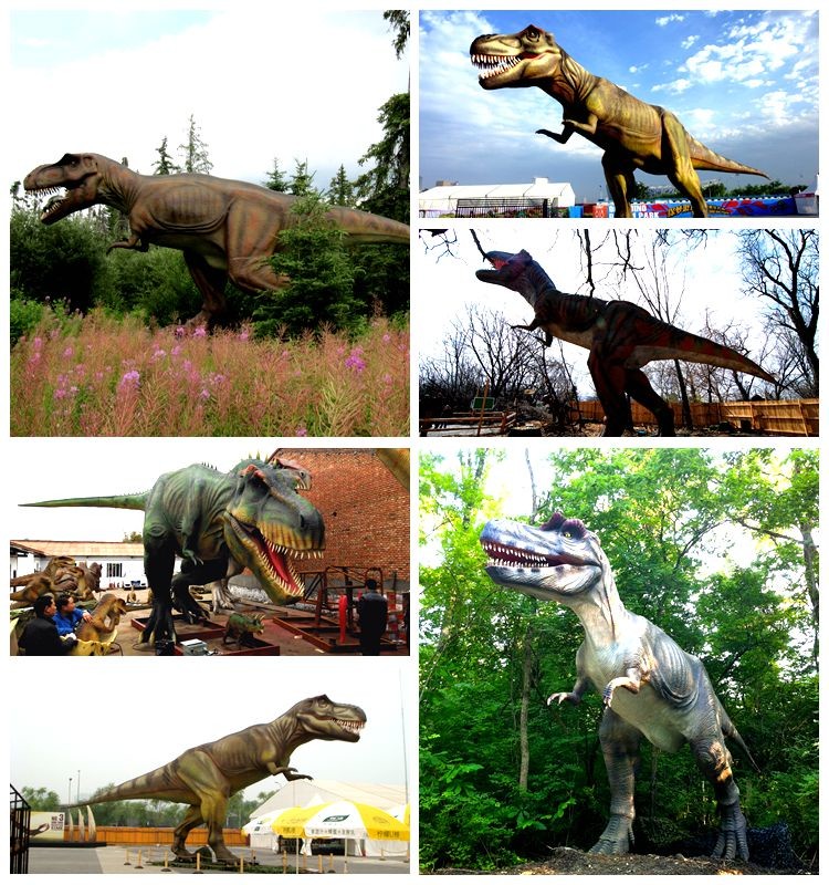 Artificial Amusement Park Realistic Animatronic Dinosaur , Mechanical Dinosaur