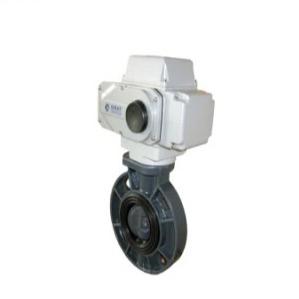 Quality UPVC Plastic Wafer Type Butterfly Valve Electricity Modulated Control wholesale