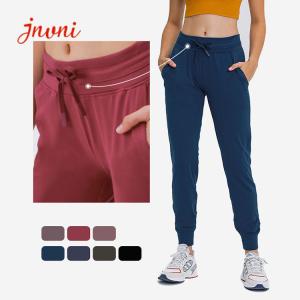 Quality Women Lulu Light Weight Yoga Jogger Pants Jogger 300gsm Lace Up Sweatpants wholesale