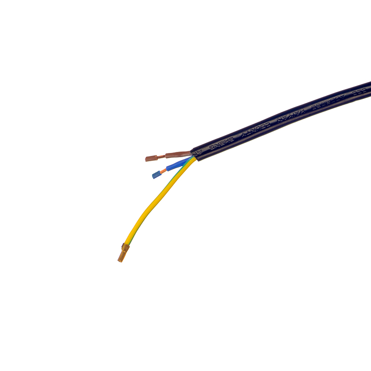 Oxygen Free Bared Stranded Copper Conductor 16A/250V VDE H05VV-F PVC Cable with EU Plug Power Cord