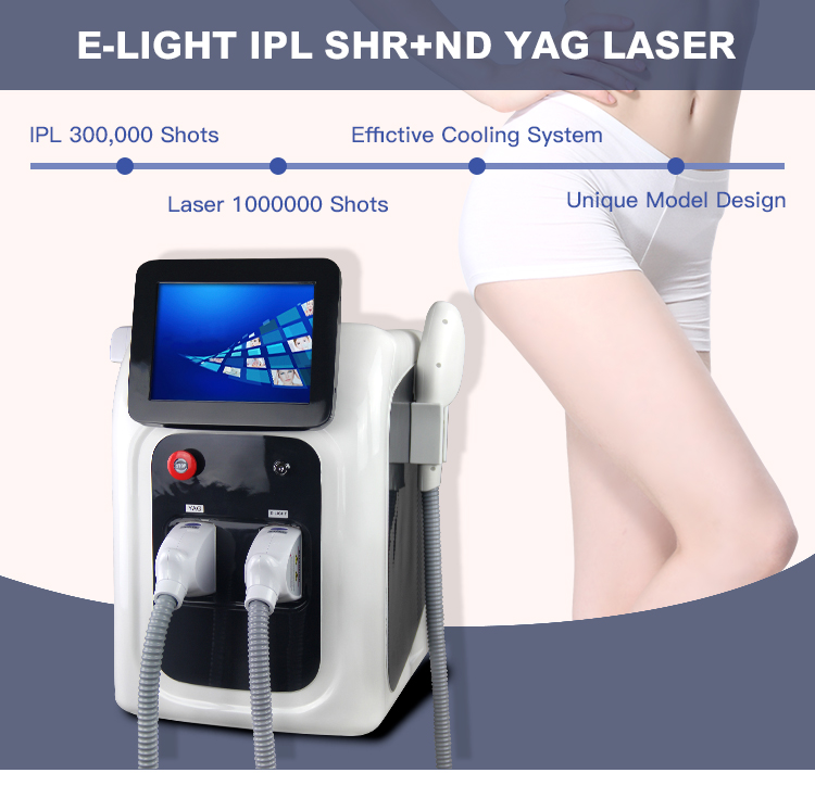 Portable E-light Photon Skin Rejuvenation IPL OPT permanent Hair Removal Machine 2 in 1