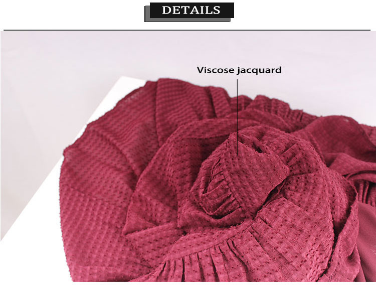 Stretchable Waistline Viscose Jacquard Mini Skirt
