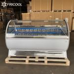 7.5 AMPS Glass Top Ice Cream Showcase Display Freezer 1000L