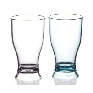 Quality Clear Plastic Pilsner Glasses 8.5oz Flamefield Acrylic Juice Glasses wholesale