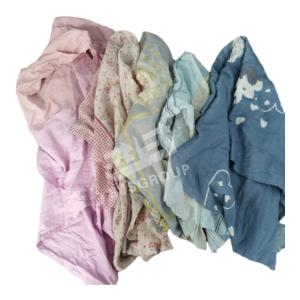 Quality Lint free Industrial cleaning rags second color hotel bed sheet cutting pieces cotton used bed sheets bale cotton rags wholesale