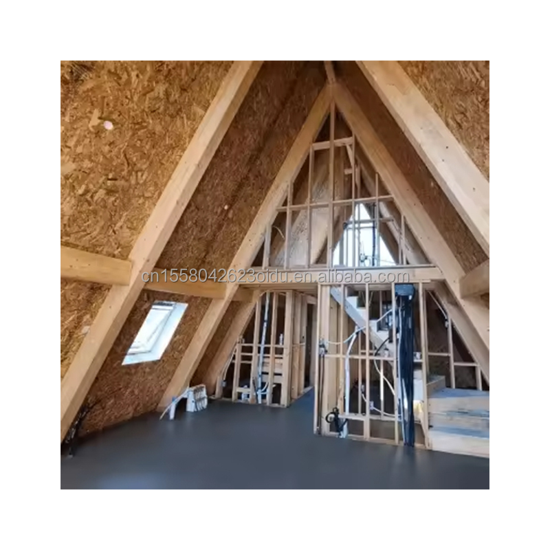 Galvanized Steel Square Tubes Main Structure Hotel Triangle A Frame Prefabricated House Kit for Luxury