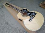 Flame maple custom G200 acoustic guitar Elvis Presley fretboard inlays