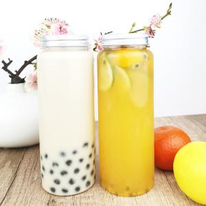 Quality Cylindrical 0.5 Liter PET Plastic Bottles With Caps Dried food wholesale