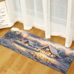 Christmas Long Strip Washable Kitchen Carpet For Sofa Area