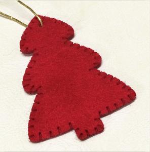 Quality Customized Color Christmas Tree Ornaments Pendant Eco - Felt Material wholesale
