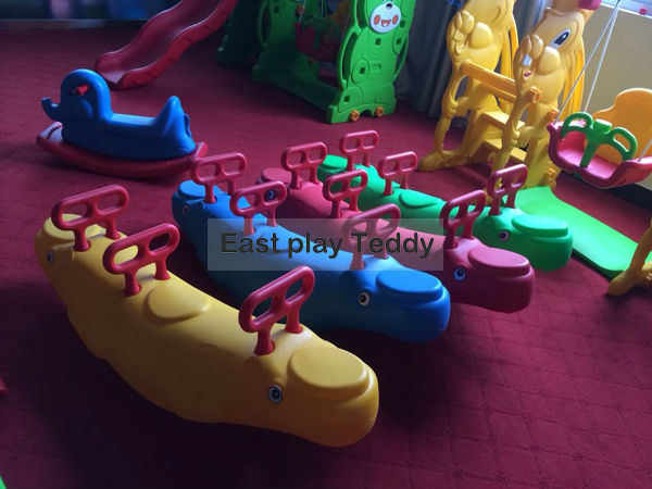 Anti UV Plastic Rocking Horse Improve Intelligence For 3 - 8 Years Old Kids
