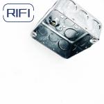 2 Gang Metal Wall Electrical Jucntion Box Square Shape