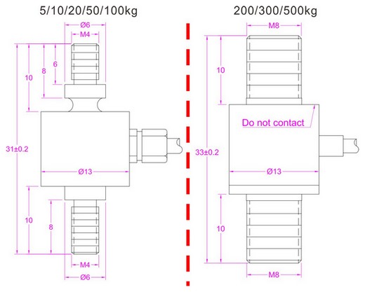 Thrust Force Sensor 100N