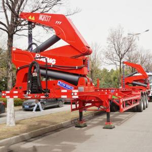 Quality TITAN 37/40/45 Ton Sideloader Container Truck Trailer 40 Ft for Sale Manufacturer Steelbro wholesale