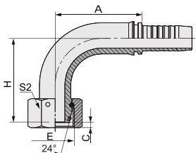 Hydraulic Parts Connector Metric/ Bsp/ Jic/ NPT Male Female Threaded High Pressure Hydraulic Hose Tube Pipe Fittings Adapter 20491